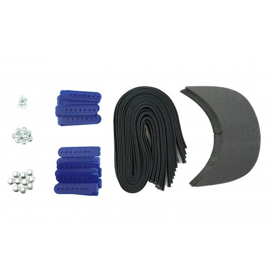 Royal Blue Plastic Snapback Cap Making Kit (10 Kit)