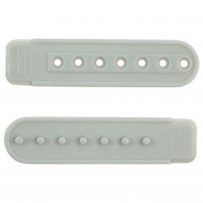 Grey Plastic Snapback Straps (10 Set)