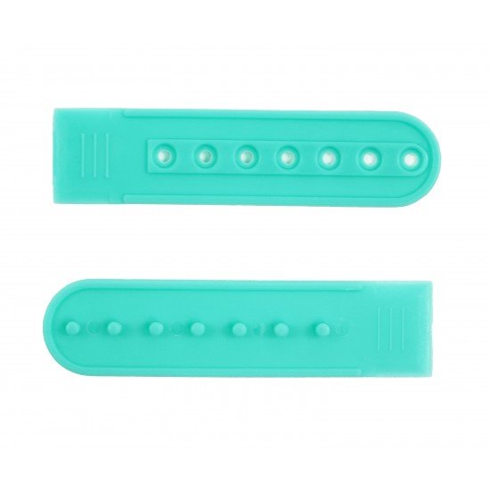 Light Seafoam Green Plastic Snapback Straps (10 Set)