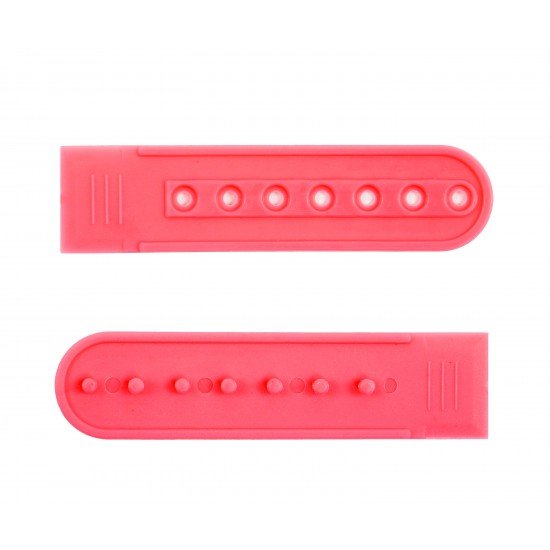 Neon Salmon Plastic Snapback Cap Making Kit (5 Kit)