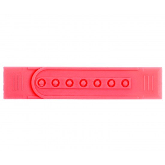 Neon Salmon Plastic Snapback Straps (10 Set)