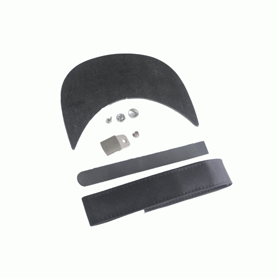 10 "Black" Silver-Kit Leather Cap Components 10 "Black" Silver-Kit Leather Cap Components