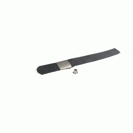 10 "Black" Silver-Kit Leather Cap Components 10 "Black" Silver-Kit Leather Cap Components