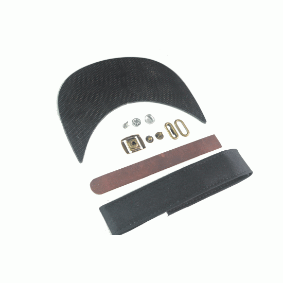 10 "Brown" Clasp-Kit Leather Cap Components 10 "Brown" Clasp-Kit Leather Cap Components