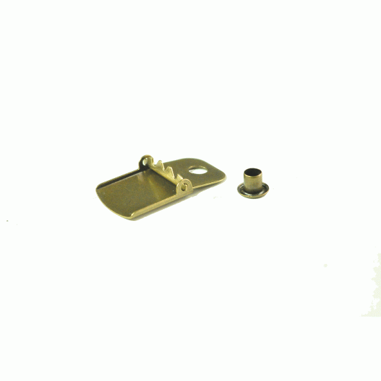 10 "Black" Brass-Kit Leather Cap Components 10 "Black" Brass-Kit Leather Cap Components