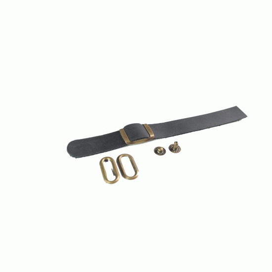 10 "Black" Leather/Buckle"Clasp" Cap Components 10 "Black" Leather/Buckle"Clasp" Cap Components