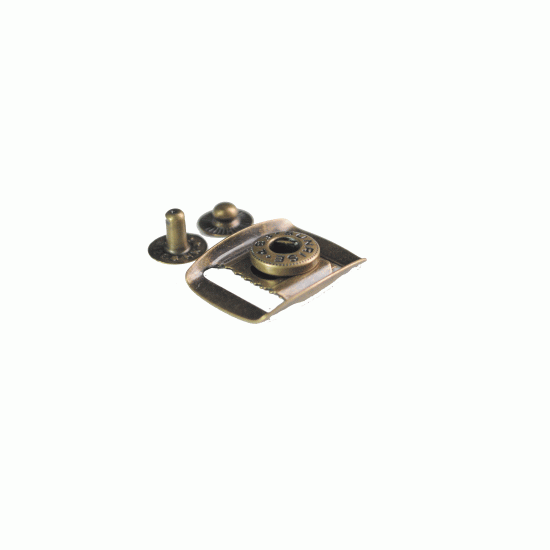 10 "Brown" Clasp-Kit Leather Cap Components 10 "Brown" Clasp-Kit Leather Cap Components