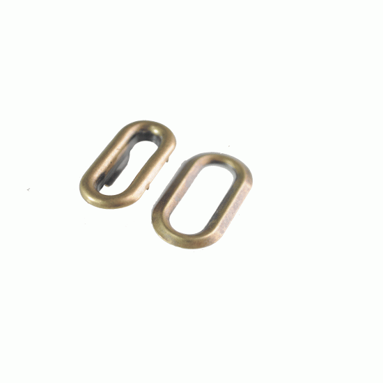 10 "Brown" Clasp-Kit Leather Cap Components 10 "Brown" Clasp-Kit Leather Cap Components