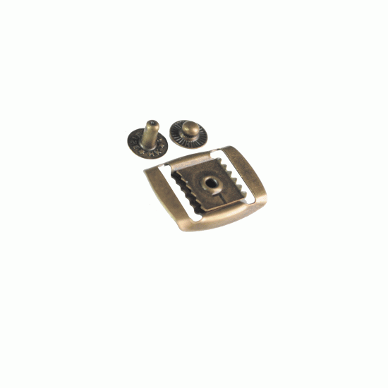 10 "Brown" Clasp-Kit Leather Cap Components 10 "Brown" Clasp-Kit Leather Cap Components