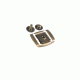 10 "Brown" Clasp-Kit Leather Cap Components 10 "Brown" Clasp-Kit Leather Cap Components