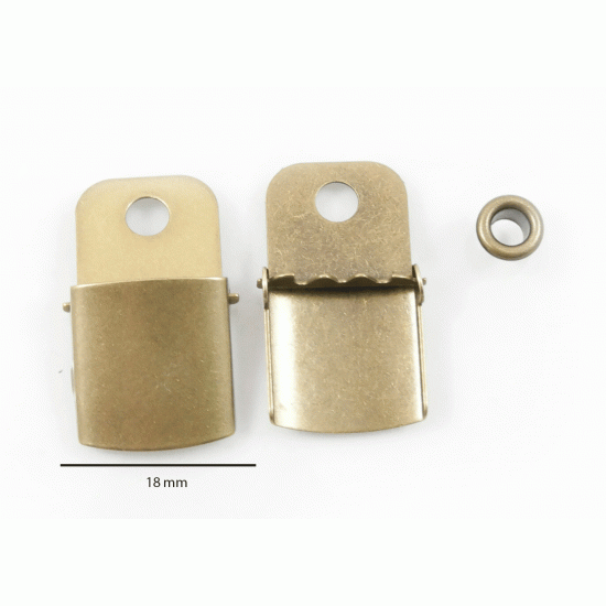 10 "Black" Brass-Kit Leather Cap Components 10 "Black" Brass-Kit Leather Cap Components