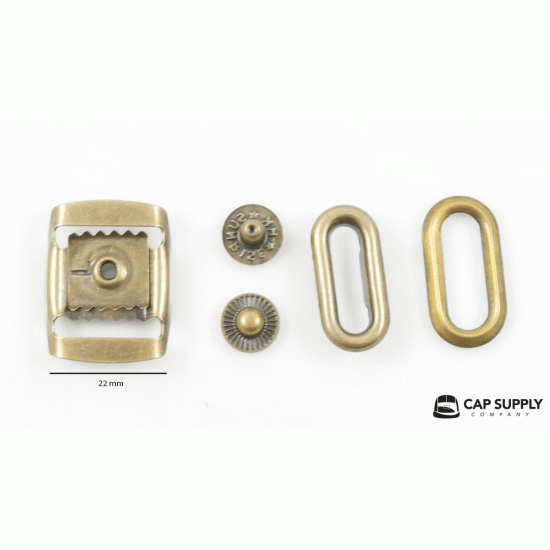 10 "Brown" Clasp-Kit Leather Cap Components 10 "Brown" Clasp-Kit Leather Cap Components